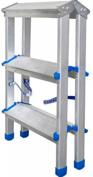 Двухсторонняя алюминиевая стремянка VIRASTAR GORA 2х3 (VDD023)