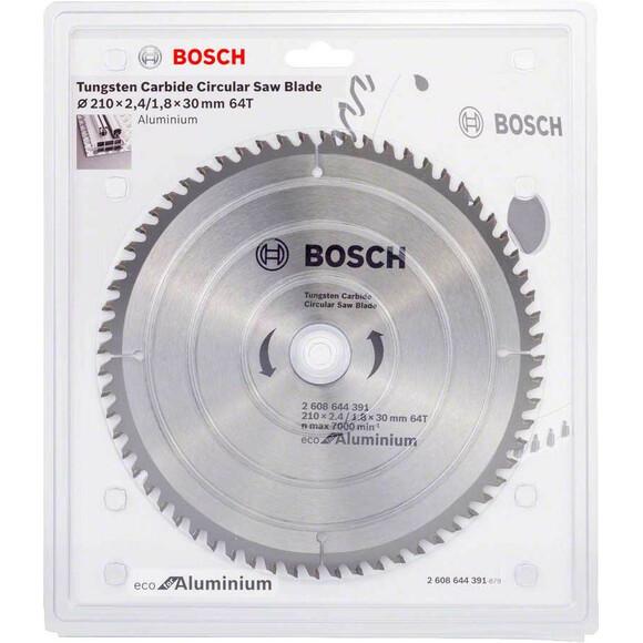 Пильный диск Bosch ECO ALU/Multi 210x30 64 зуб. (2608644391)