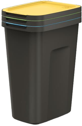 Баки для сортировки мусора Prosperplast Keden COMPACTA Q Plus, комплект 3x35 л (5905197562223)