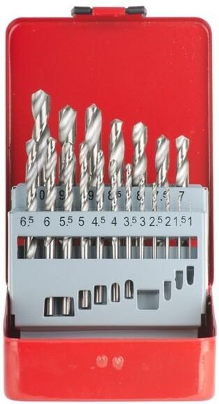 Набор сверл по металлу Intertool HSS 19 шт (1.0-10.0) полированная сталь (SD-0119)