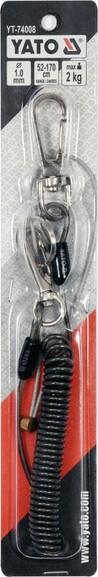 Веревка стяжная+2 карабина Yato (YT-74008)