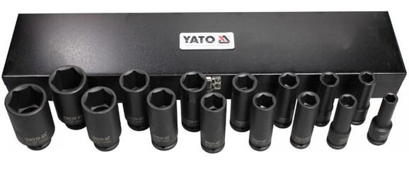 Набор головок торцевых ударных Yato 1/2", 10-32 мм (YT-1055)