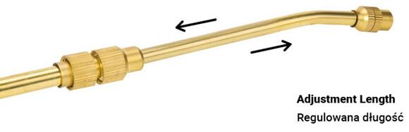 Телескопическая латунная штанга BRADAS 55-81 см (ASA01-5581)