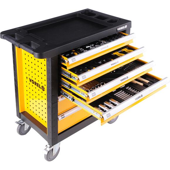 Инструментальная тележка с набором инструмента VOREL 177 шт CrV (58540)