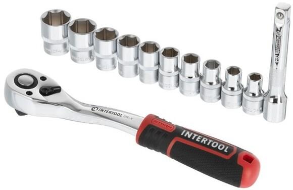 Набор головок Intertool STORM 1/2" 10х24 мм 12 ед. Cr-V (ET-8014)