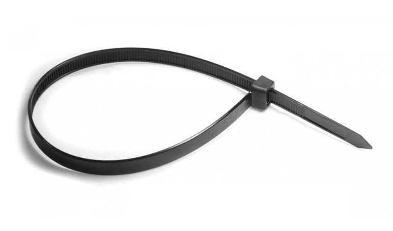 Хомут нейлоновый 5х350 черный (100шт) Haisser (123459)