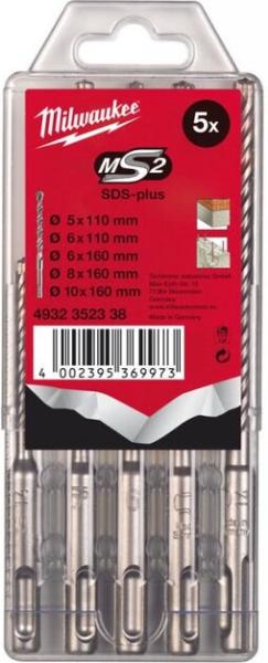 Набор Milwaukee из 5 буров SDS-plus для ударной дрели MS2 (4932352834)