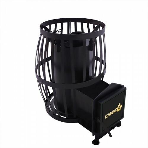 Печь для бани CANADA Бочка 20 м.куб. с выносом (PBS-CB20-00V)