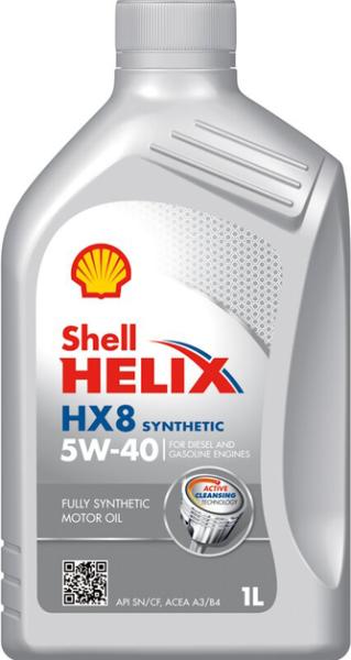 Моторное масло SHELL Helix HX8 Synthetic 5W-40, 1 л (550040420)