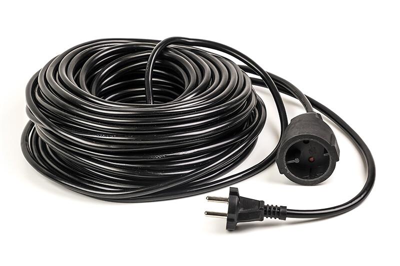 Подовжувач PowerPlant 30 м, 2x1.0мм2, 8А (JY-3021/30) (PPEA08M300S1)