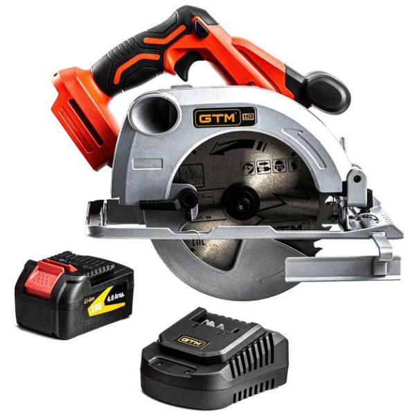 Аккумуляторная дисковая пила GTM CS18/165BL