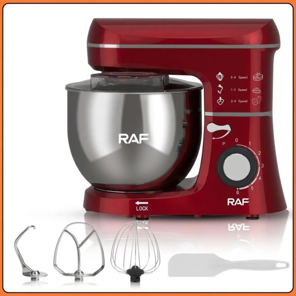 Фото Все для кухни Стационарный миксер с чашей 8 л из нержавеющей стали и 6 скоростями RAF R.6618B 1400W