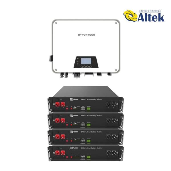 Фото Альтернативне електропостачання, Системи альтернативного електропостачання, Сонячні станції для квартири, Сонячні станції для квартири Hypontech Гибридная солнечная электростанция Hypontech-5kW+Dyness-9.6kWh-LFP