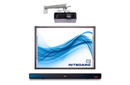 Фото Мультимедійне обладнання, Інтерактивні дошки, Інтерактивні дошки Intboard Комплект по МОН Интерактивная доска INTBOARD + короткофокусный проектор + монтаж + акустическая система