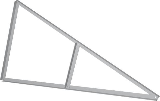 Фото Альтернативне електропостачання, Сонячні панелі, Аксесуари для сонячних панелей, Аксесуари для сонячних панелей Solax Алюмінієвий трикутник - Тип 3. Фіксований кут нахилу панелей 30° (під великі фотомодулі)