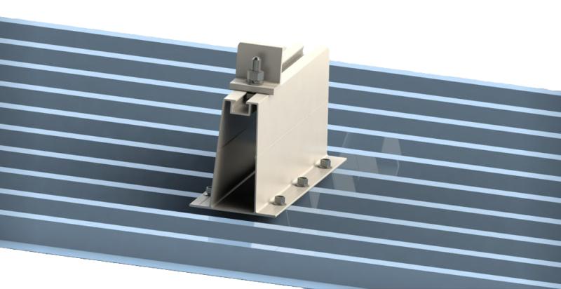 Алюмінієва система кріплень - Безпрофільна система для скатного даху