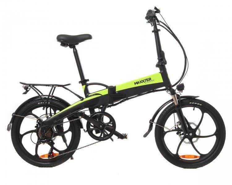 Електричний велосипед Maxxter 20" чорно-зелений - RUFFER (black-green)