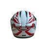  Мотошолом інтеграл Beon B-503 SINGLE VISOR ANGLE TEAR SHINY WHITE/RED (глянець білий/червоний), розмір XL - Шлемы интеграл на рынке Барабашова