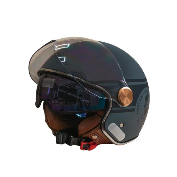 Мотошолом відкритий Beon B-120 26 MATT GREY (матовий сірий), розмір L