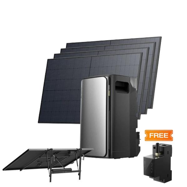 Комплект EcoFlow STREAM ULTRA/Solar Panel 4*400/Сонячний трекер EcoFlow Single Axis Solar Tracker/Розумний лічильник Smart Meter