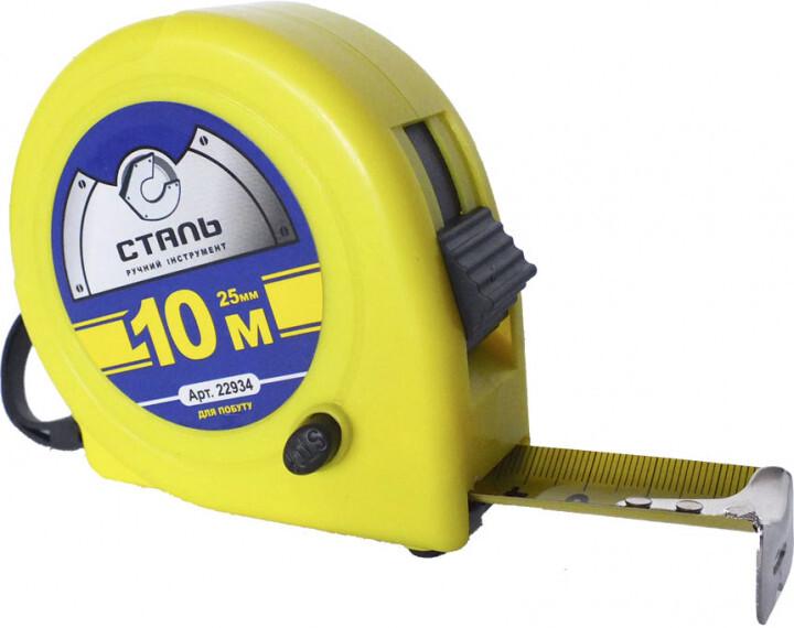 Рулетка измерительная Сталь 10х25 мм (22934)