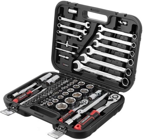Набор инструментов Intertool STORM 1/2" 1/4" 82 ед. Cr-V (ET-8082)