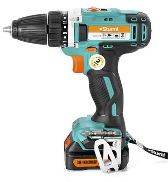Аккумуляторный шуруповёрт Sturmax CDM3212LB