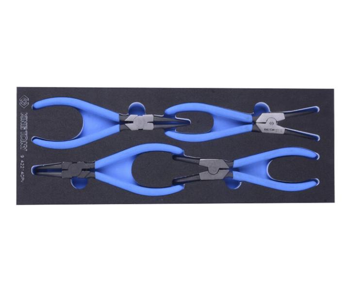 Набор съемников стопорных колец King Tony 9-44214GPV (4 предмета) ложемент