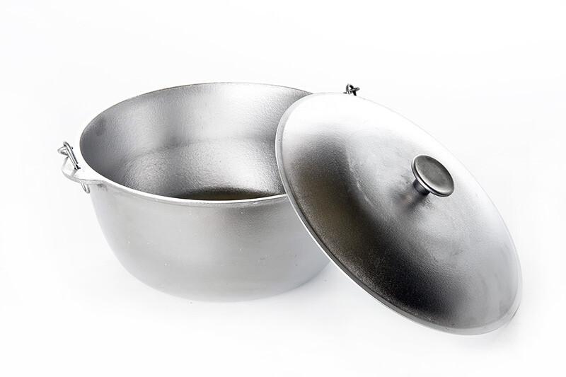 Котел алюминиевый с крышкой и дужкой 265мм 6л СИЛА (960471)