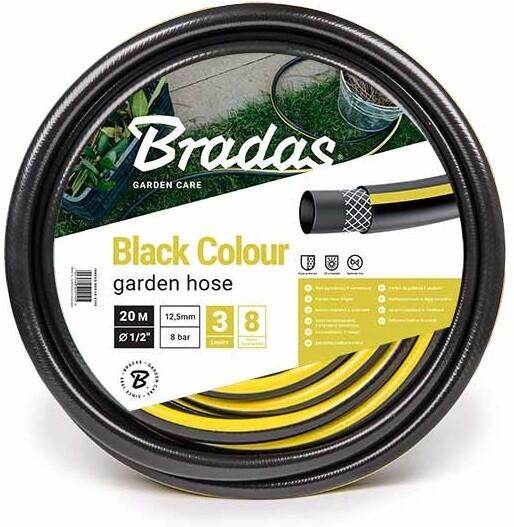 Шланг для полива Bradas BLACK COLOUR 1/2 дюйм 50м (WBC1/250)