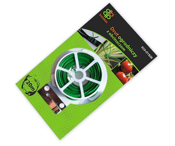 Проволока садовая 20м с резаком Bradas TYD1X20