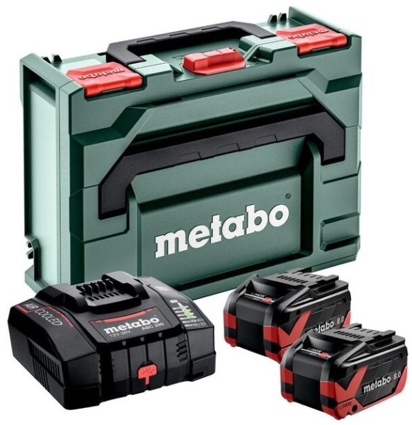 Базовый комплект Metabo (2 аккумулятора LiHDX, 18В, 8 Ач + ASC 290 + metaBOX) (685305000)