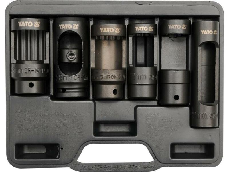 Набор насадок для дизельных форсунок Yato 1/2", 6 шт. (YT-0622)