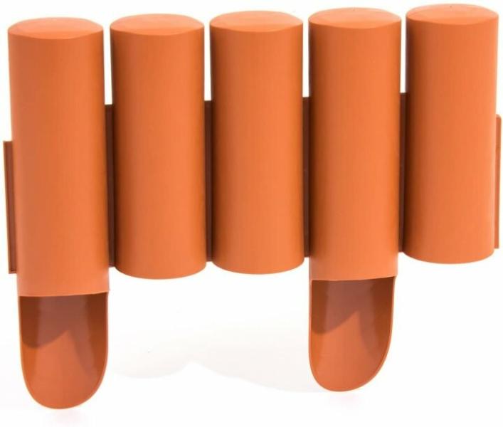 Газонное ограждение Prosperplast PALISADA, 2.7 м, терракотовый (5905197240053)