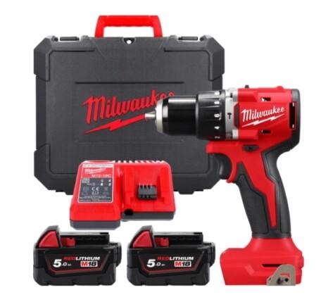 Дрель-шуруповёрт аккумуляторная MILWAUKEE M18 BLPDRC-502C (4933492826)