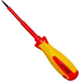 Отвертка высоковольтная S&R SL3х0.5х80 мм (250089055)