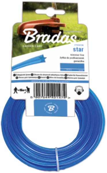 Леска для триммера BRADAS TRIMMER 3,0 х 50 ZTG30050K звезда
