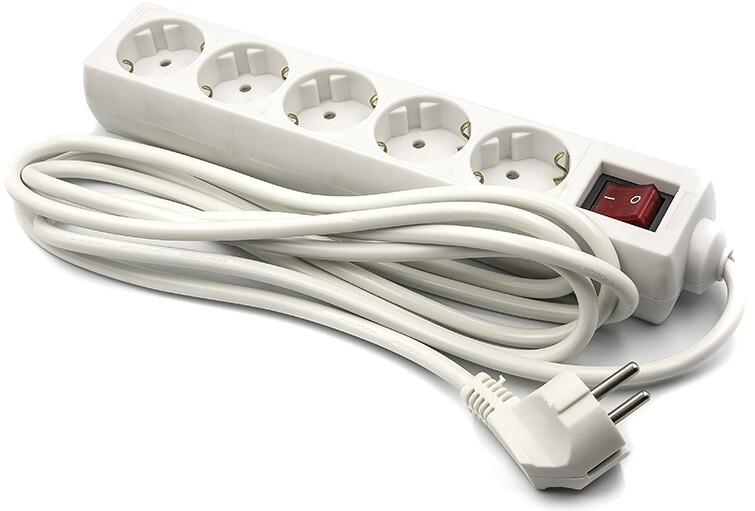 Сетевой фильтр PowerPlant JY-1052/3 (3 м, 3x1.0 мм.кв., 8А, 5 розеток, евростандарт) (PPSA08M30S5)