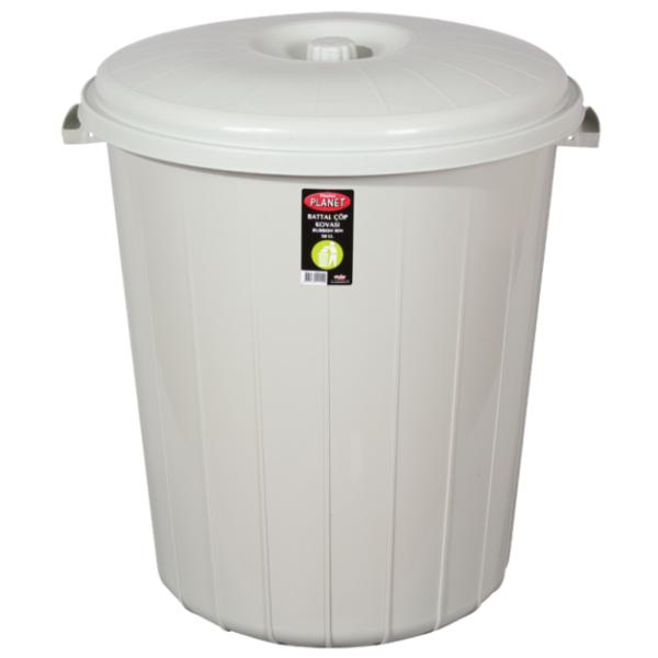 Мусорный бак PLANET 50 л, серый