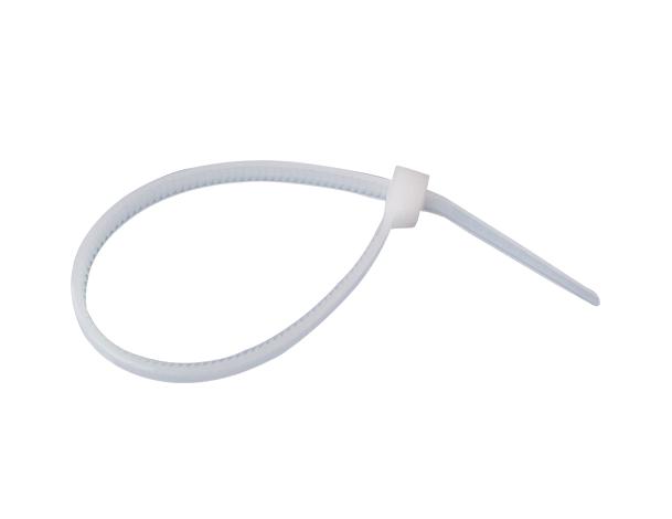 Хомут нейлоновый 4х300 белый (100шт) Haisser (123433)
