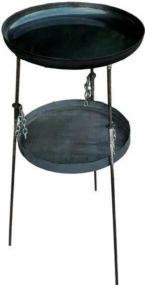 Комплект сковорода из диска Mzavod SDR-40P с подвесом для огня