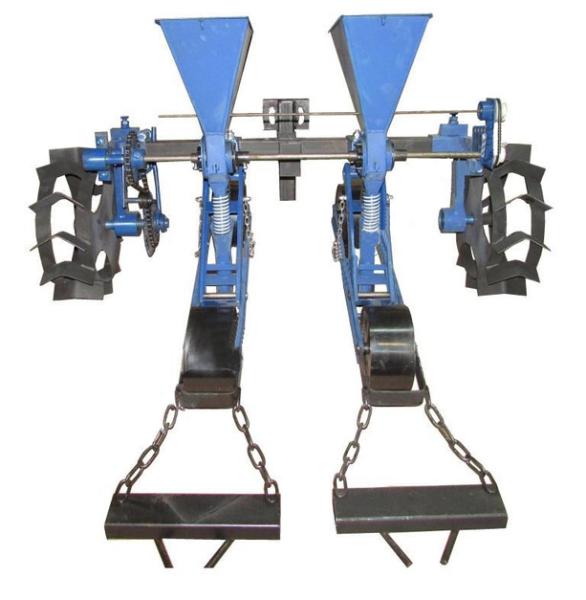 Сеялка СІ1 (2-х рядная для мотоблока) (овощная)