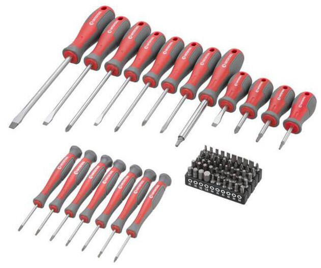 Набор отверток с комплектом насадок 70 шт. INTERTOOL VT-3370