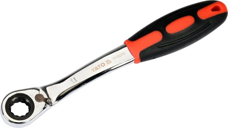 Ключ накидной с трещоткой Yato изогнутый 11мм (YT-02373)