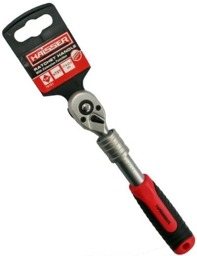 Ручка-трещотка Haisser 1/4" 72 зуба, 17.8х23.0 см (70161)