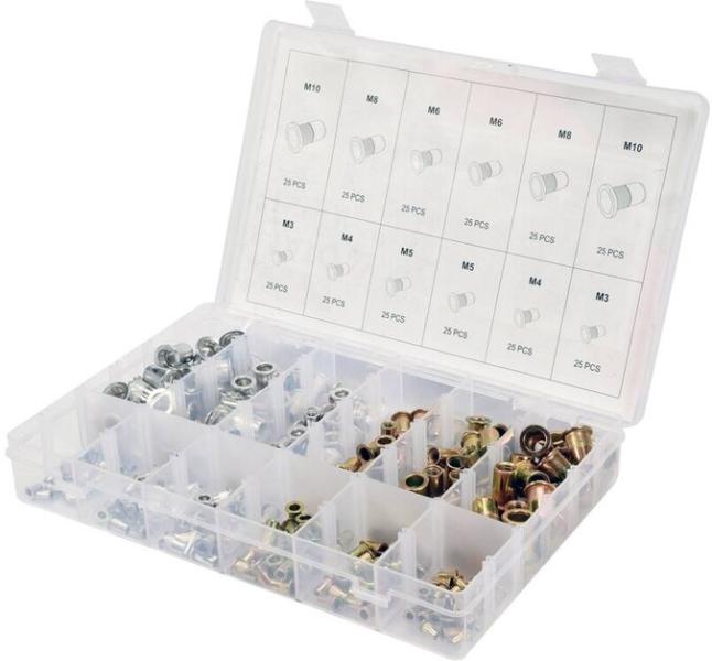 Набор стальных и алюминиевых заклепок, 300 шт. Yato (YT-36480)