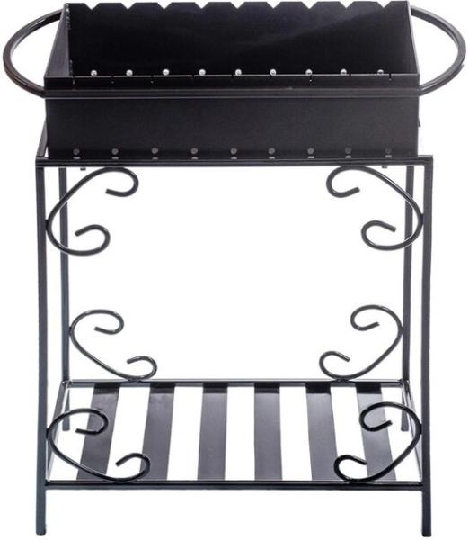 Мангал Mzavod с дровницей на 9 шампуров (M9-4D)