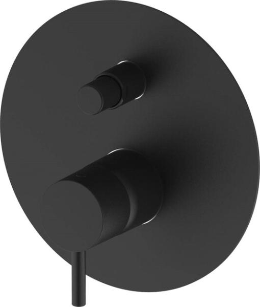 Смеситель для ванны Devit Art 1502X140B, скрытый монтаж, черный матовый