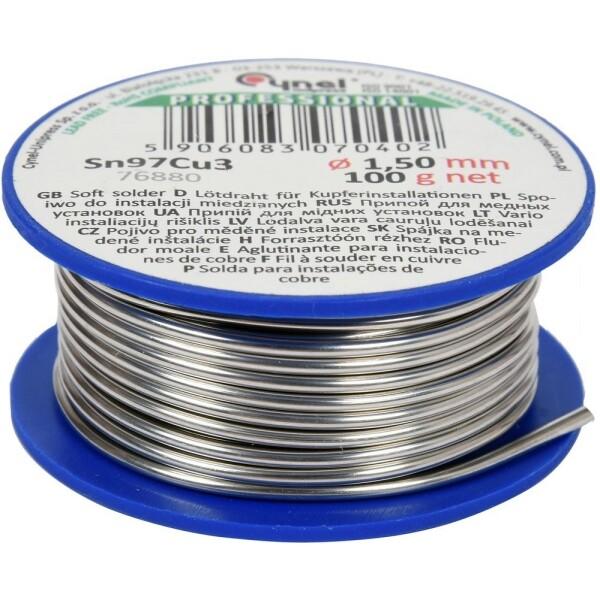 Припой для пайки меди VOREL "CYNEL" 1.5 мм "100 г" (76880)