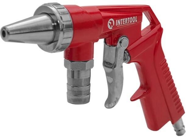 Пистолет пескоструйный пневматический со шлангом Intertool PT-0706